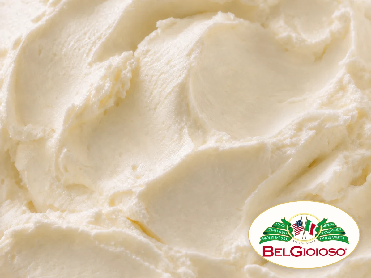 Velvety mascarpone with the BelGioioso logo